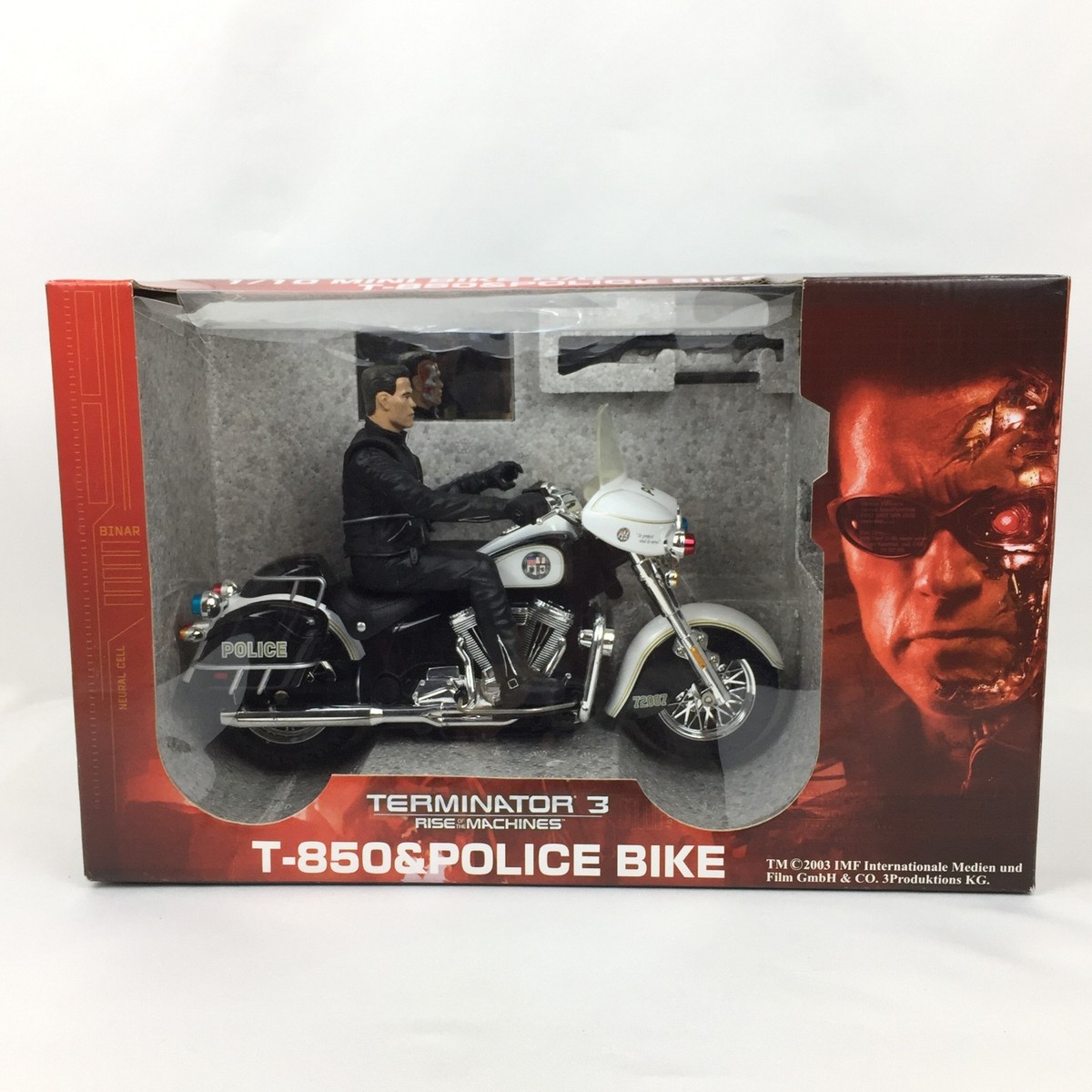 Terminator 3 1/10 Mini Bike R/C T-850 and Police Bike With