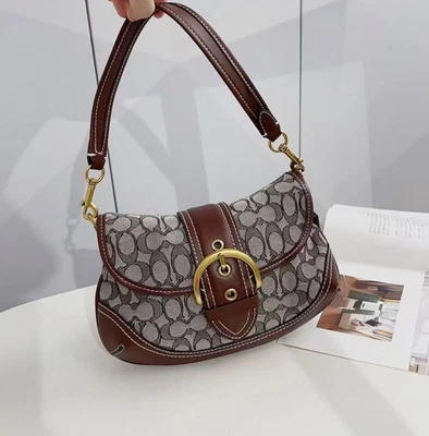 Coach Brown Signature Handbag for sale - eBay display picture 1