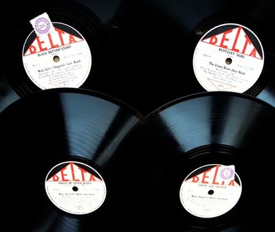E016/ JAZZ  House of David Blues-Ice Cream-Black Bottom Stomp-4x-78rpm-Schellack