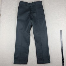 Dickies Pants Mens 34x32 Dark Gray Straight Leg Work Trouser Slacks 874 NWT NEW