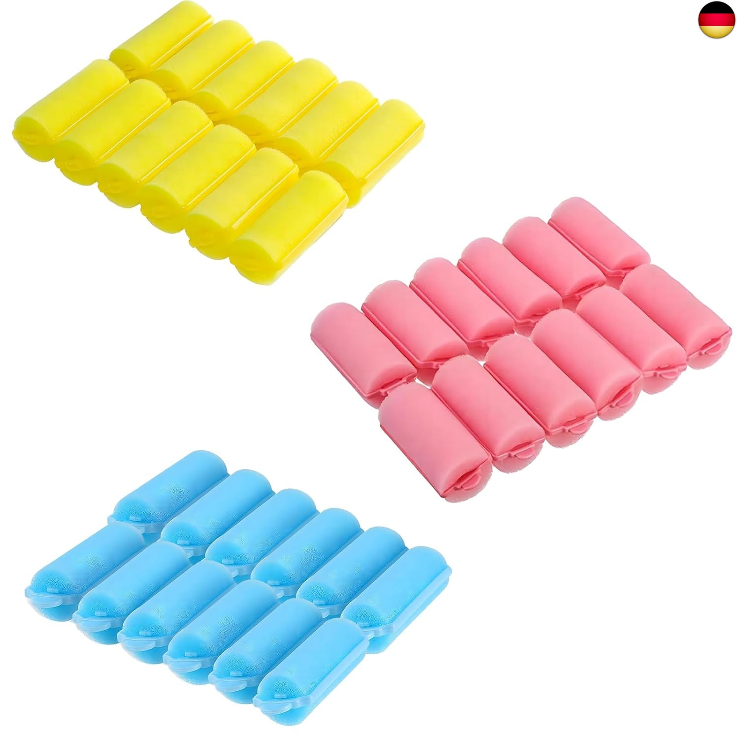60 Stück Schaumstoff-Lockenwickler – 1,5 Cm, Rosa, Flexible Lockenwickler Für Schlaf-Locken & Styling