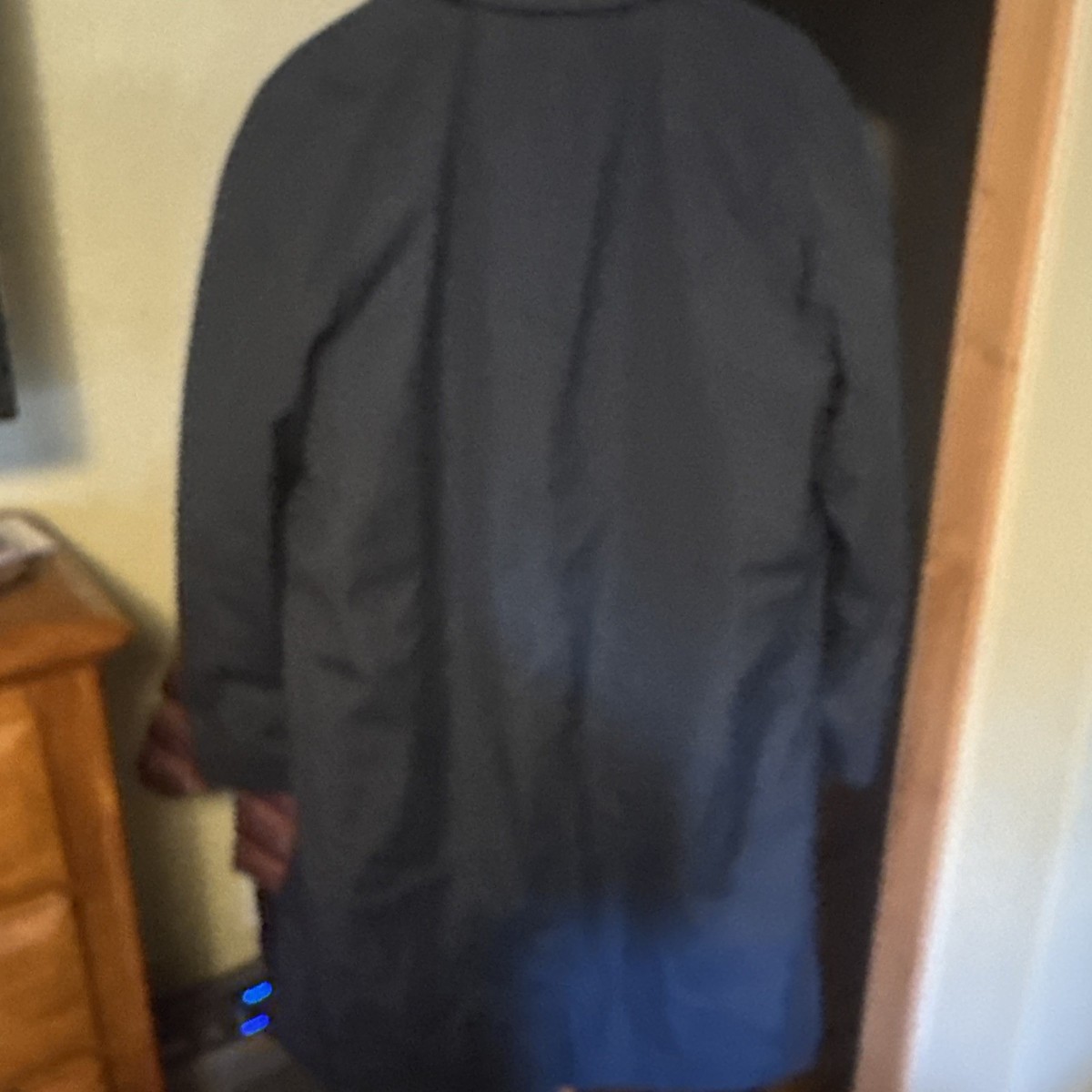 london fog trench coat mens Full Lined Size 40 Regular Black