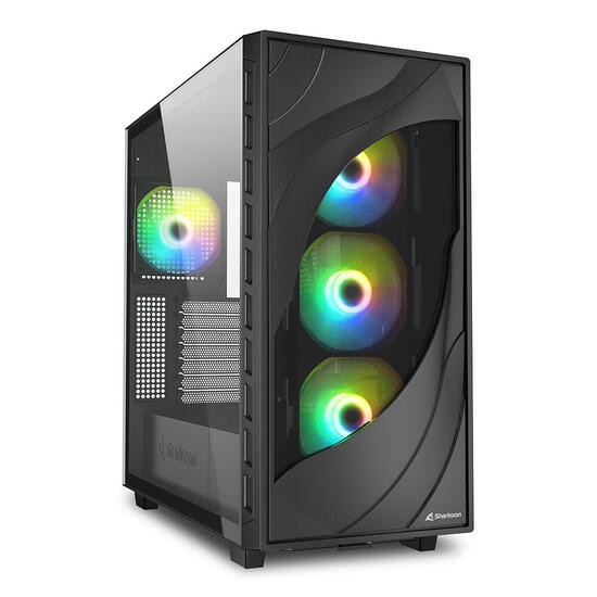 Sharkoon PC Gehuse Rebel C80G RGB ATX schwarz 2089000₽