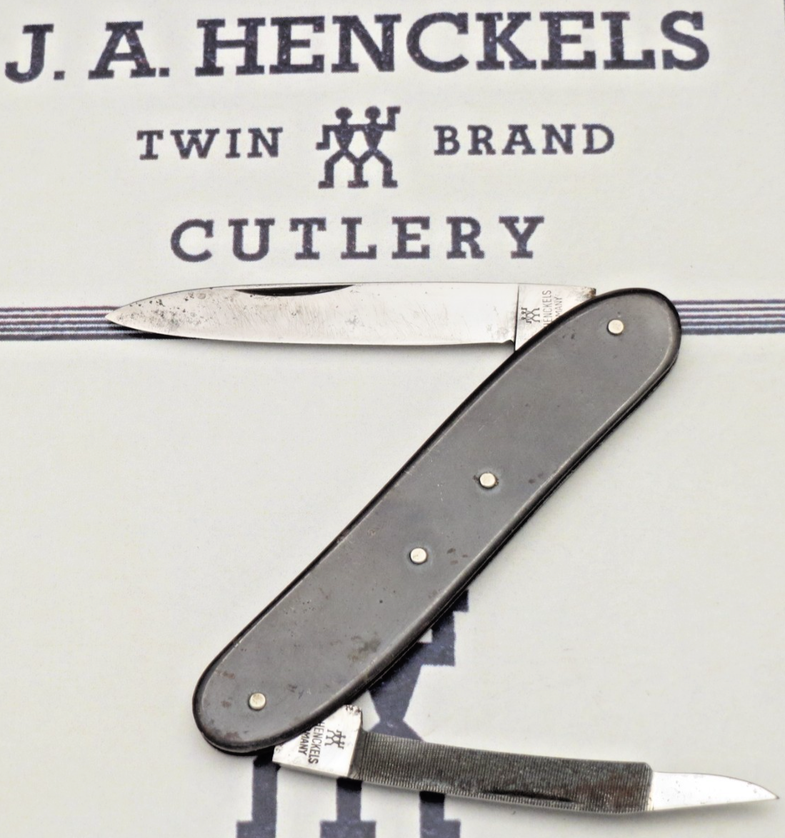 Vintage JA HENCKELS GERMANY Candle-End Lobster Penknife Gun Metal