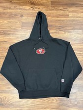 Pull&Bear x NFL San Francisco 49ers Black Graphic Hoodie Size L