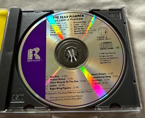 Near Mint - The Dead Milkmen - Big Lizard in my Backyard - Original 1985 CD - Foto 6 di 11