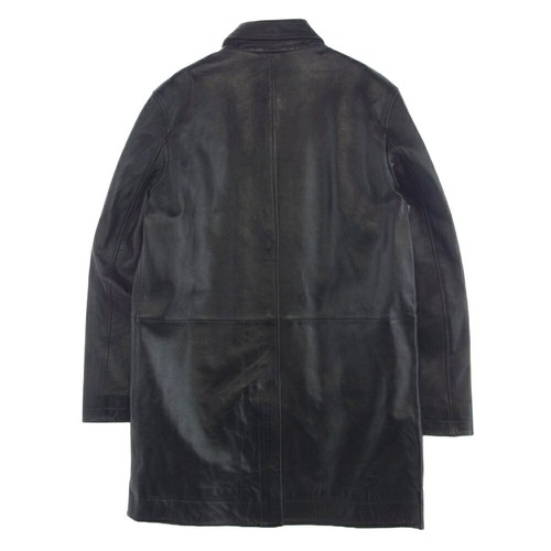 Diesel Men Size 50 L-Cordier Glenn Martens Period Leather Coat Black Luxury Used - Picture 2 of 9