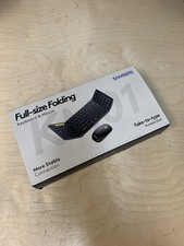 Samsers Bluetooth Keyboard and Mouse, Folding Keyboard Mouse Combo- Blue