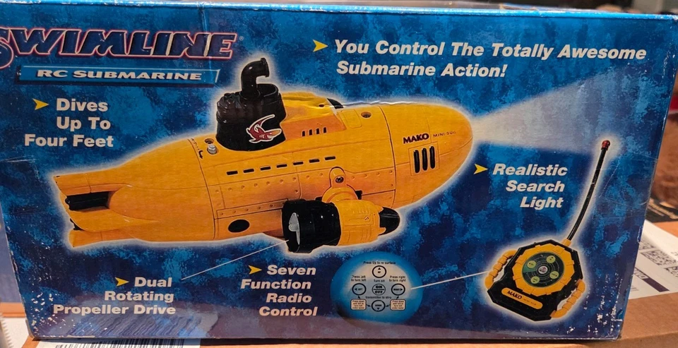 Rc Submarine Swimline Artículo # 9129 Nuevo Raro Foto 4 de 4
