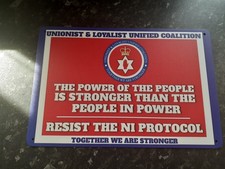 Unionist Loyalist United Metal Sign