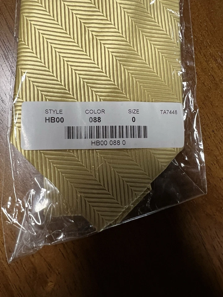 CORBATA DORADA ESPIGA~SERVIDORES DE BANQUETES~EVENTOS~HOSPITALIDAD POLIÉSTER VACACIONES Foto 3 de 4