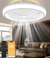 Led Deckenventilator Mit Beleuchtung Und Fernbedienung, Dimmbar Led Deckenlampe
