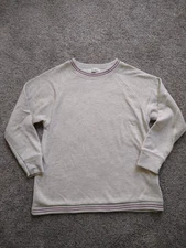 Niko and ... Light Gray Sweater with Red Piping, Athletic, Collegiate, Winter, S