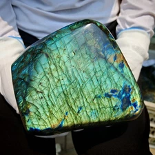 6.93LB Natural Labrador moonstone quartz free form mineral specimen 3.15kg