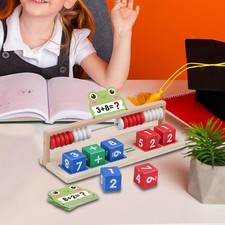 Wooden Kids Abacus Counting Number Frame Early Learning Early Development
