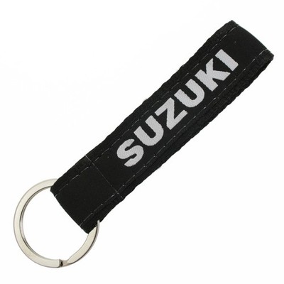 Schlüsselanhänger Keyring Suzuki Aufschrift schwarz