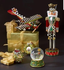 Mackenzie Childs christmas executive nutracker festive