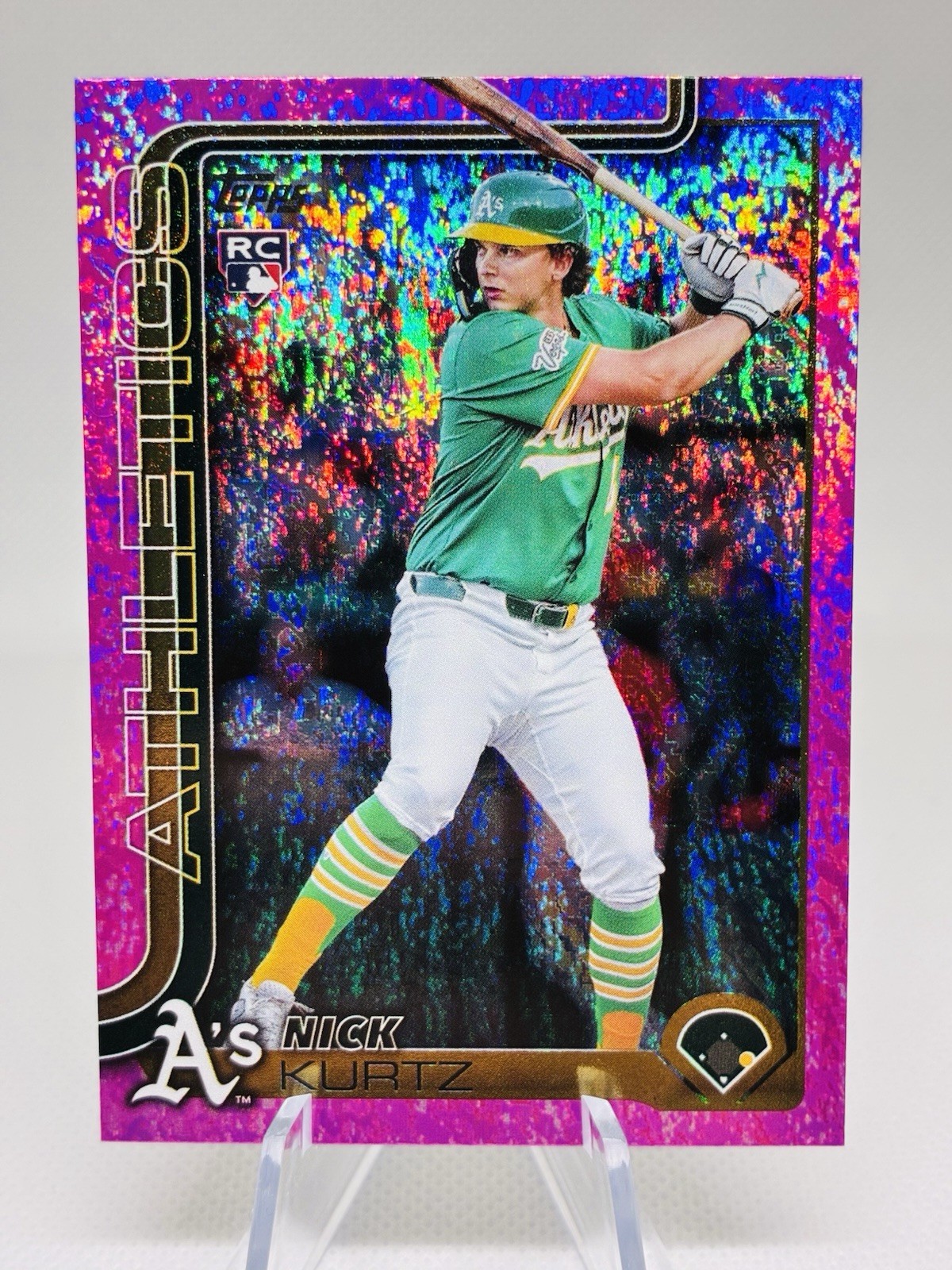 2025 Topps Update Series - Nick Kurtz #US201 Pink Holo Foil (RC)