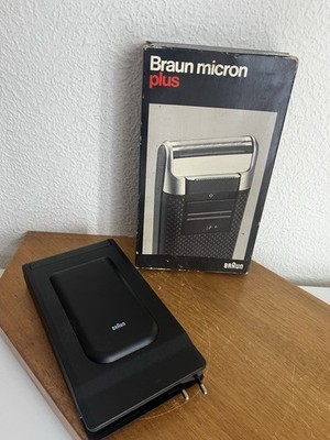 Braun Netz Rasierer Typ 5420 Etui vintage Herrenrasierer Teildefekt micron Plus