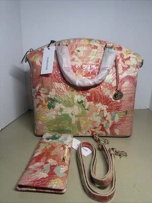 Brahmin  JUBILEE  Large Duxbury Satchel & Ady Wallet Set. NWT!
