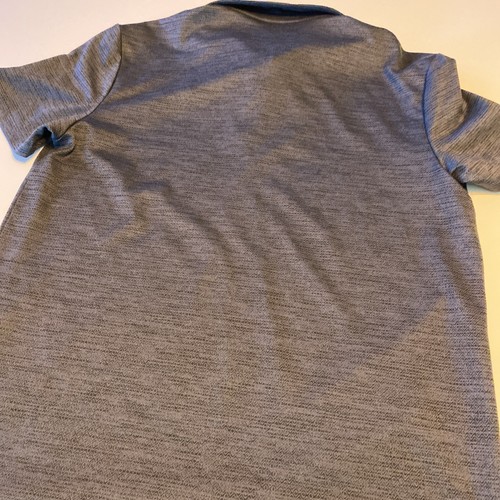 Camisa Polo Marc Anthony Gris Carbón Manga Corta Calce Ajustado Para Hombre Grande - Imagen 6 de 7