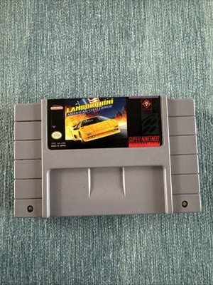 Lamborghini American Challenge (Super Nintendo) Authentic, Tested, Working!