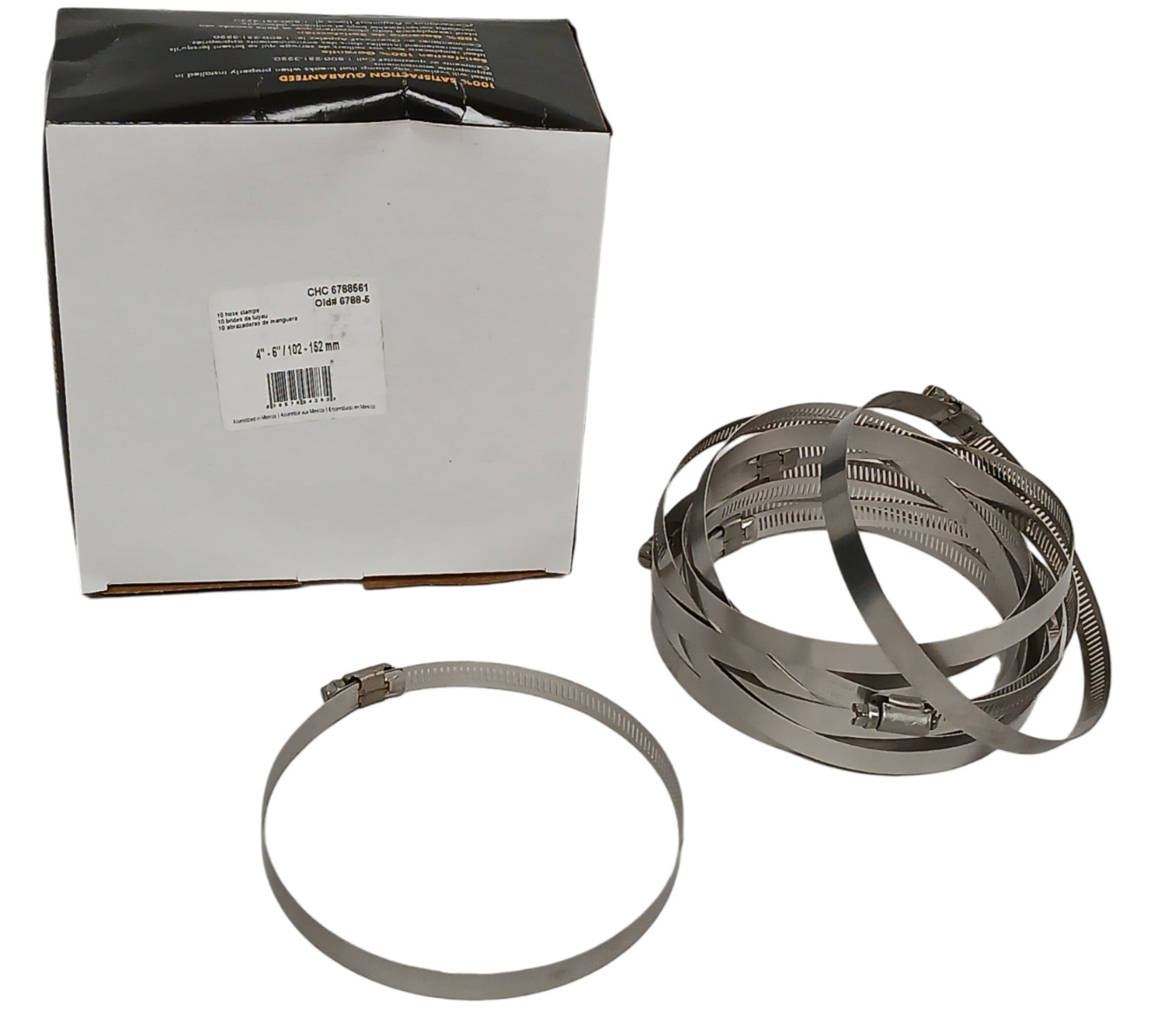 10PK IDEAL TRIDON Hose Clamp 4"-6" (102-152mm) Stainless Steel Adjustable-678856