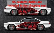 Car Side Wrap Merc With A Mouth Sticker Antihero Livery Custom Graphics Decal