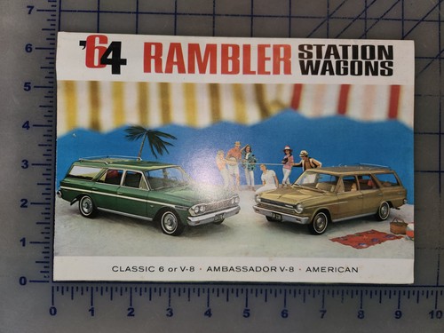 1964 AMC American Motors Station Wagon Brochure Folder Original