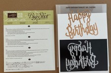 Stampin  Up HAPPY BIRTHDAY Thinlets Die - Single Die - 143700