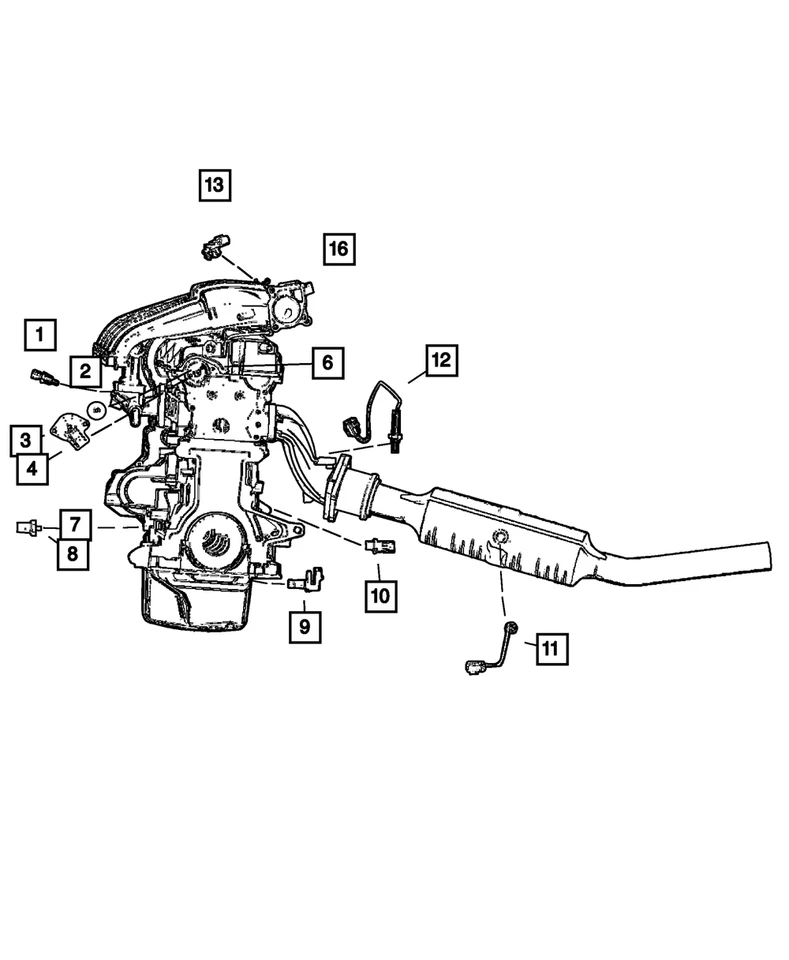 Kit de sensor de posição do acelerador Mopar genuíno 4874430AB - Imagem 4 de 4