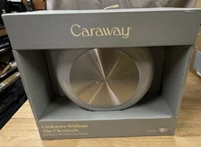 CARAWAY HOME Ceramic Dutch Oven Non-Toxic Non-Stick in Gray Finish 6.5-qt 550°F