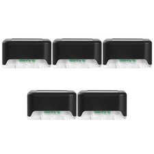 5 Pcs Solar Stair Lights Outdoor Landscape Lighting