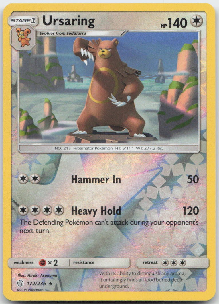 Pokemon : Ursaring Cosmic Eclipse 172/236 : R Reverse Holo