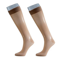 SPRESSO Women's Sheer Knee-High, Nude, L