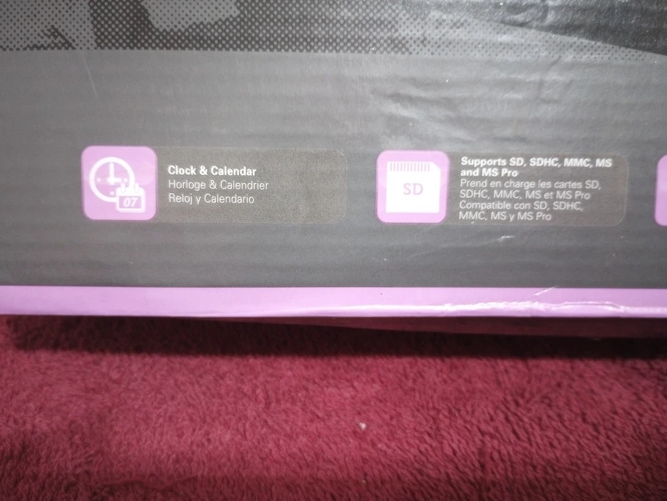 New Wall Plug In POLAROID 8" Digital Picture Frame PDF-825NC - Image 3 of 4