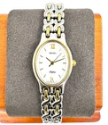 vintage seiko belfina 12mm Women Quartz Watch 1F21-5A80 working New Battery f359