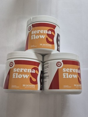 3 pack Serena Flow for Healthy Gut Microbiome Support 4.66 oz 30scoop 90 serving