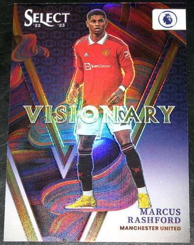 Marcus Rashford #23 2022 Panini Select Premier League Visionary card