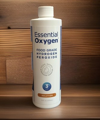 Essential Oxygen Food Grade Hydrogen Peroxide - 3% Solution 16 fl oz