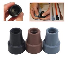 Heavy Duty Rubber Ferrule Walking Stick Cane Crutch Replacement Tip Pad UK