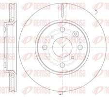 2x Bremsscheibe REMSA 61003.10 für CITROËN TOYOTA AYGO 107 C1 PEUGEOT 247mm GPL
