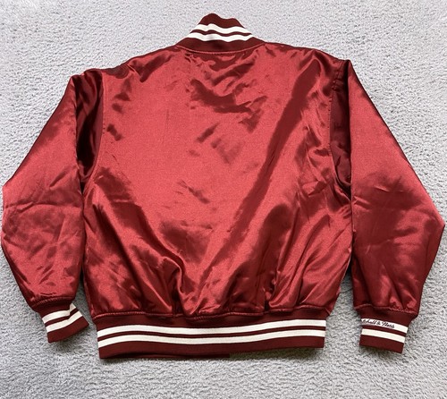 Philadelphia Phillies Jacket Mens XL Red Bomber Mitchell Ness Cooperstown - Picture 10 of 19