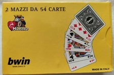 Cartes À Jouer Scellées Modiano Bwin 2 Paquets Poker Playing Cards Neuf