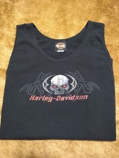 Harley-Davidson Tank-Top Large Muscle-Tee Skull Big Barn Des Moines Iowa 2007