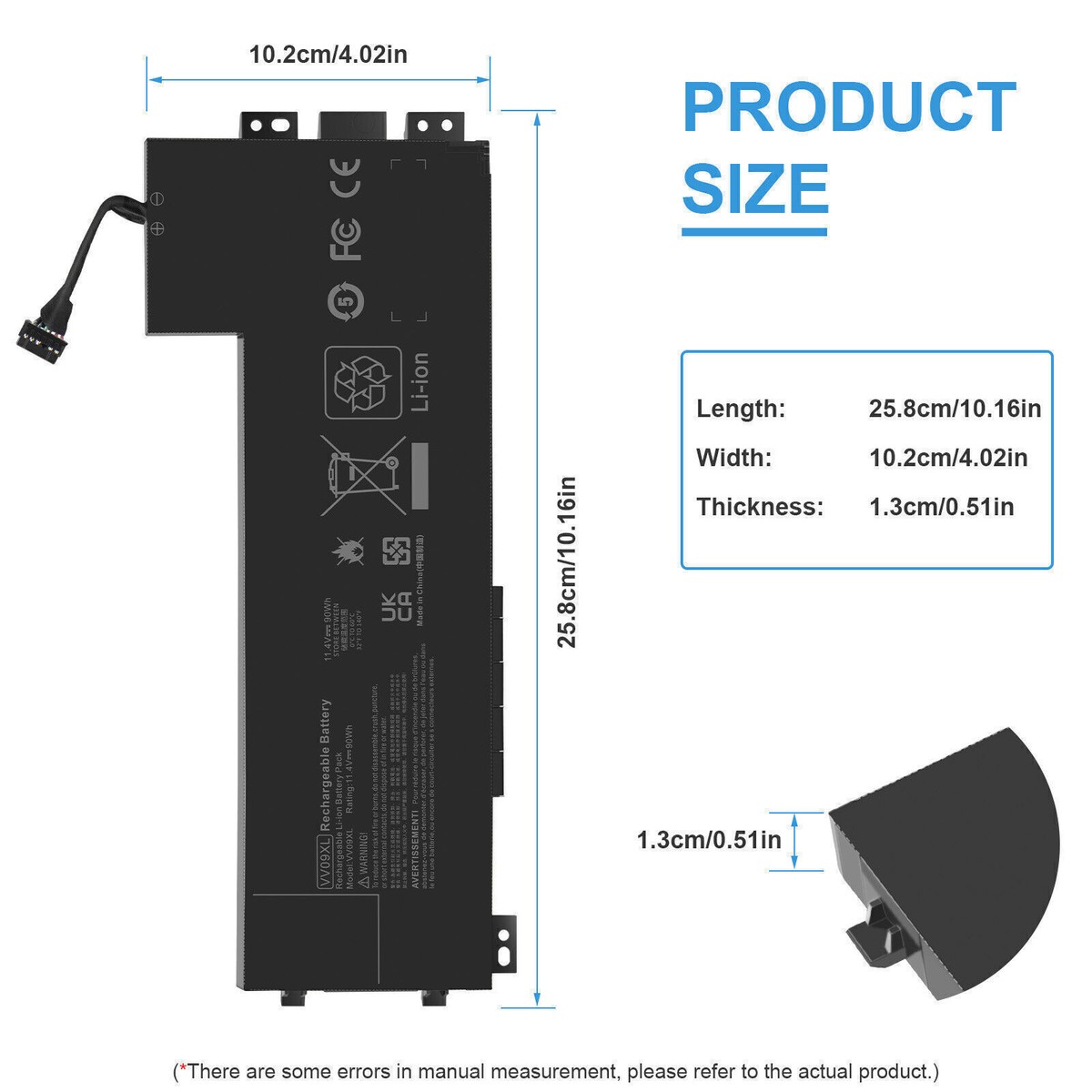 Batería HP ZBook 15 G3 Mobile Workstation de Larga Duración para Portátil