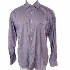Tommy Bahama Shirt Mens 16.5 Lavender Long Sleeve Button Down 539 