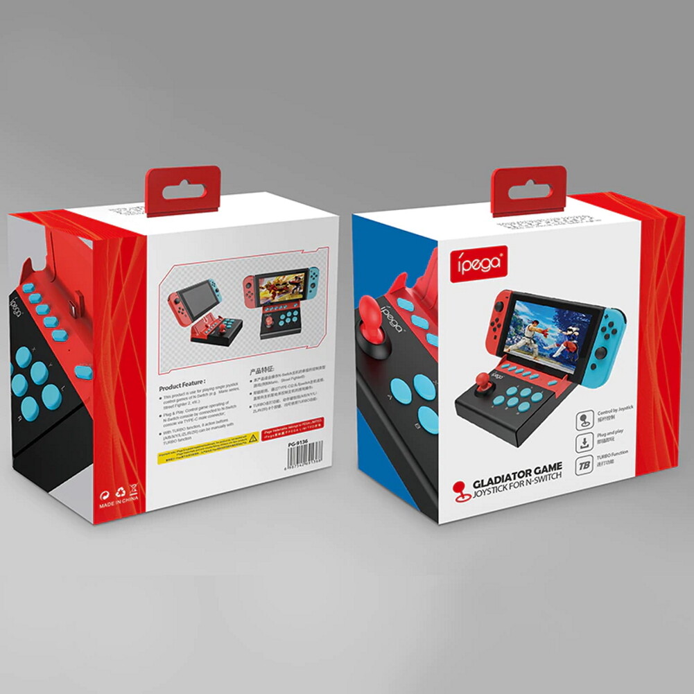 Joystick arcade Switch haute précision avec boutons combo Plug & Play