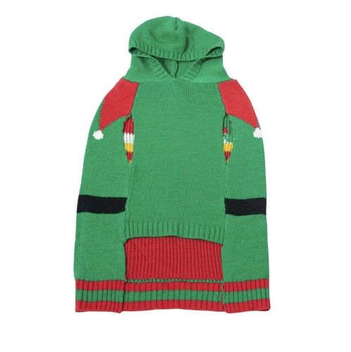 New Vibrant Life Pet Sweater Green Hooded Elf Dog Cat Medium 20-50# Beagle - Picture 9 of 13