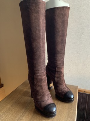 chanel high boots